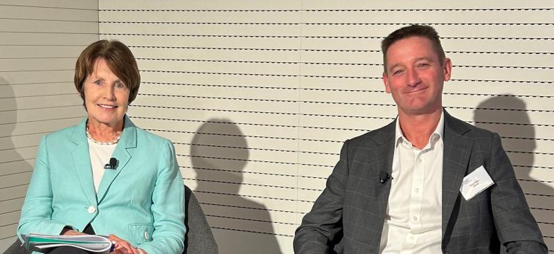 Gary Rake and Glenys Beauchamp at the October ABCB forum